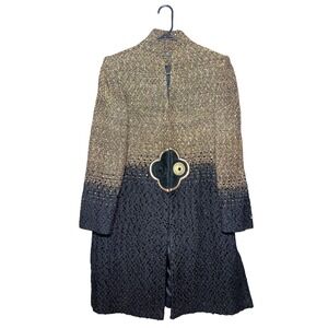 RARE Vintage Kathleen Weir-West Designer Woven Coat 1990s